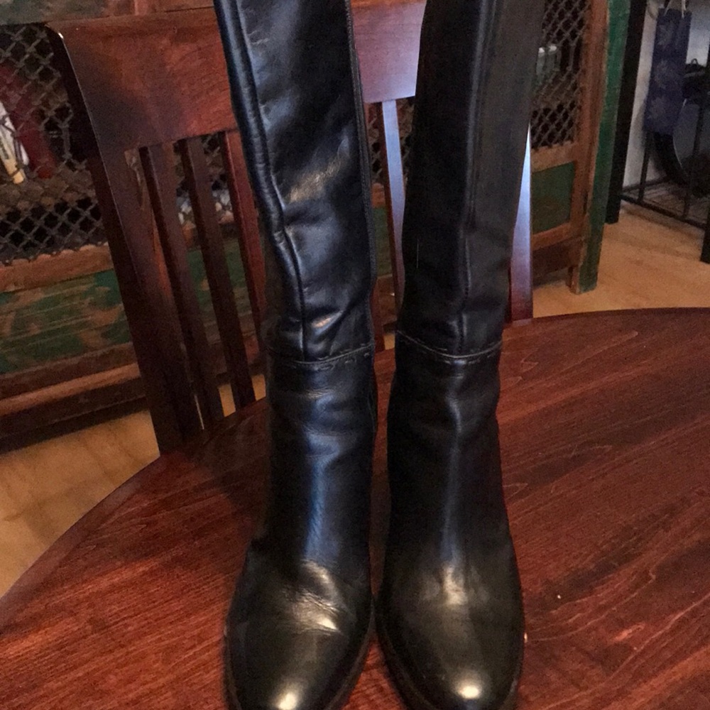 J Crew leather boot sz 7H good used cond.